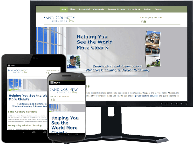 responsive design sand country services